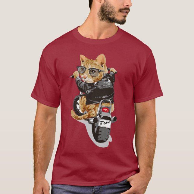 camiseta de cavaleiro-gato (Frente)