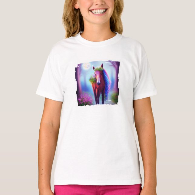 Camiseta de cavalo fantasia (Frente)