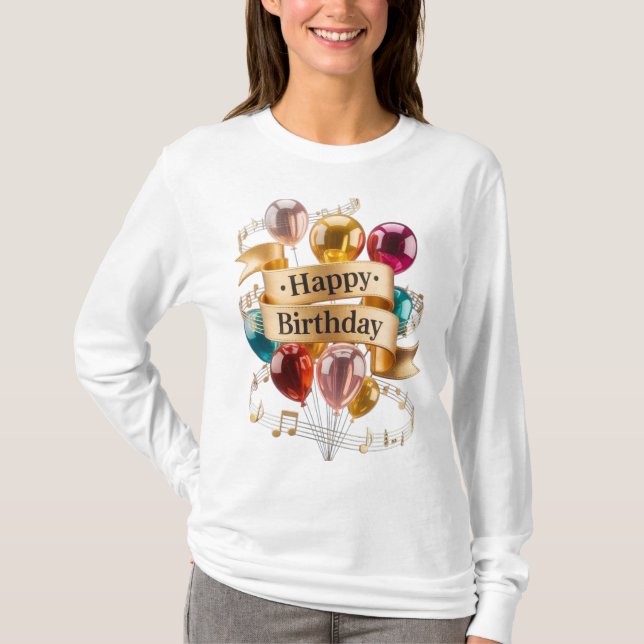Camiseta de Celebração de Aniversário (Frente)
