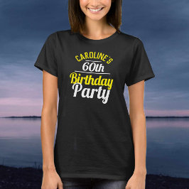 Camiseta de Celebração de Aniversário de 60 Anos
