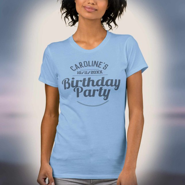 Camiseta de celebração de aniversário para senhora (Criador carregado)
