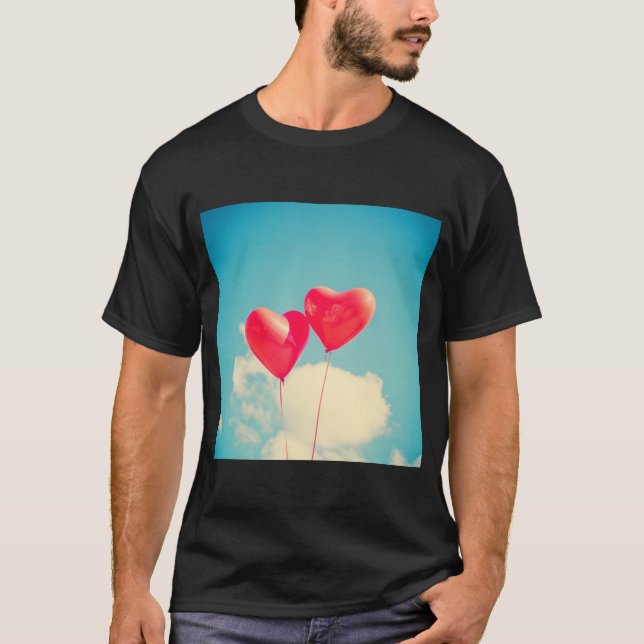 Camiseta de Celebração de Balões Coloridos (Frente)