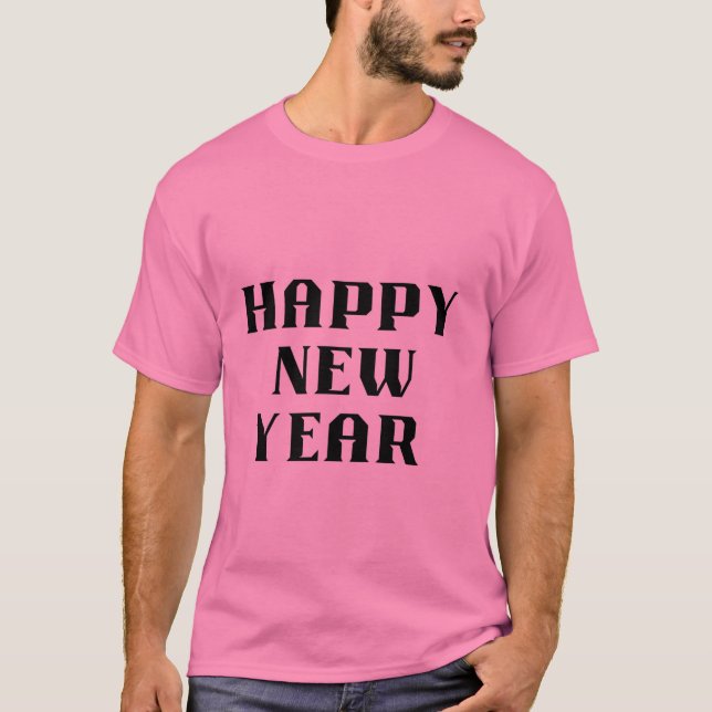 Camiseta de Celebração do Ano Novo 2026 (Frente)