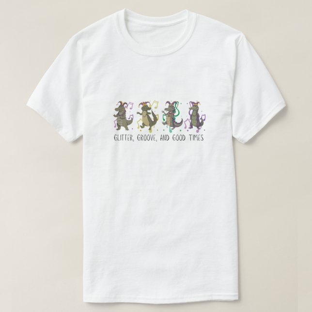 Camiseta de Celebração do Mardi Gras (Frente do Design)