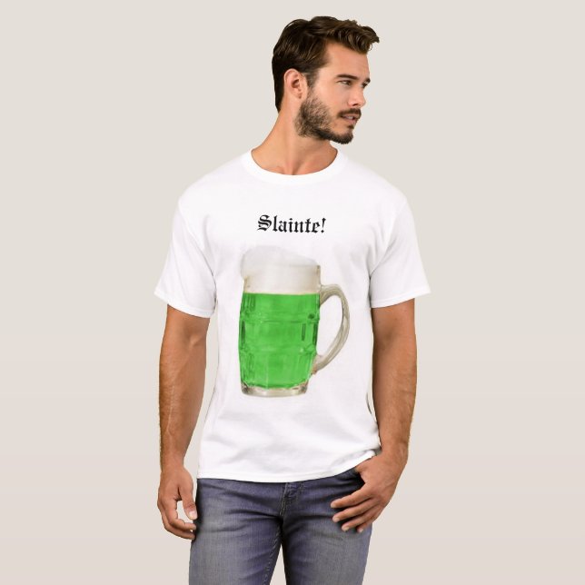Camiseta de cerveja irlandesa (Frente Completa)
