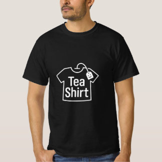 Camiseta de Chá - Camiseta Minimalista Criativa de