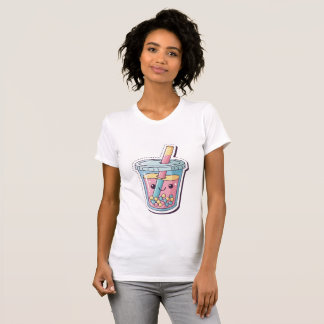 Camiseta de Chá de Boba Azul Kawaii | Bolha Sorrid