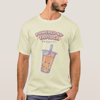 Camiseta de Chá de Bolha Fofo com Energia de Tapio
