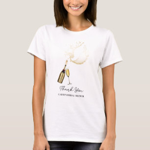 Camiseta de Chá de Noiva Dourada Brunch & Bubbly P