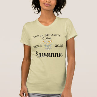 Camiseta de Chá de Noiva Sinos de Casamento Modern