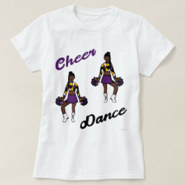 Camiseta de Cheer/Dança (Camuflagem Roxa)