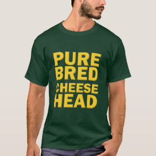 Camiseta de Cheesehead Puro Vermelho
