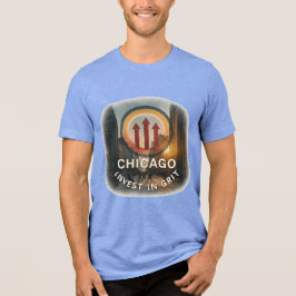Camiseta de Chicago com três misturas | Tee do Gri