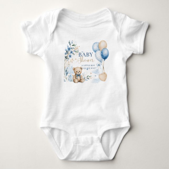 Camiseta de Churrasco de Bebê em Aquarela Fofa | C (Frente)