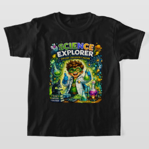 Camiseta de Ciência para Crianças Explorador de