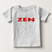 Camiseta de cinza vermelha Zen