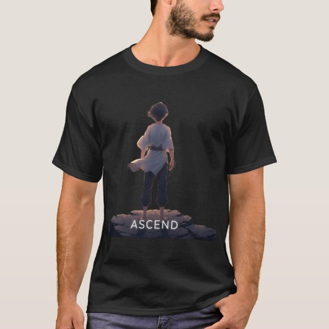 Camiseta de cita motivacional para ele. (Frente)
