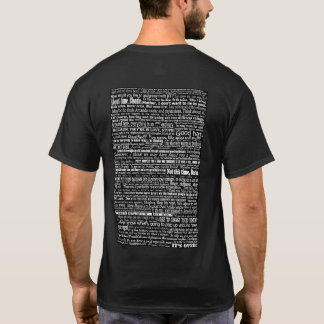 Camiseta de citação