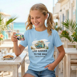 Camiseta de Citação de Frase Personalizada de Verã