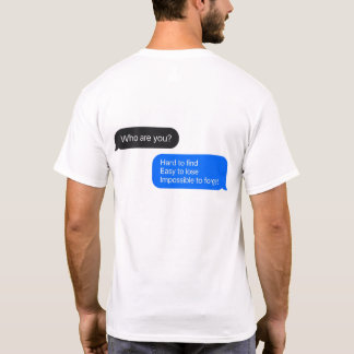 Camiseta de Citação de Mensagem de Bolha de Texto