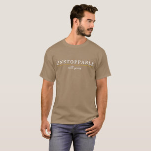Camiseta de Citação de Motivação Mínima INSTOPPÁVE