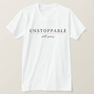 Camiseta de Citação de Motivação Mínima INSTOPPÁVE