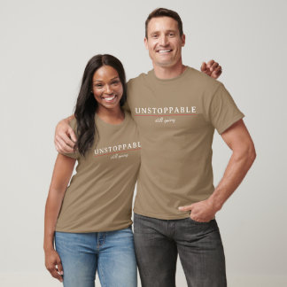Camiseta de Citação de Motivação Mínima INSTOPPÁVE