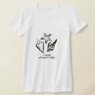Camiseta de Citação de Praia 