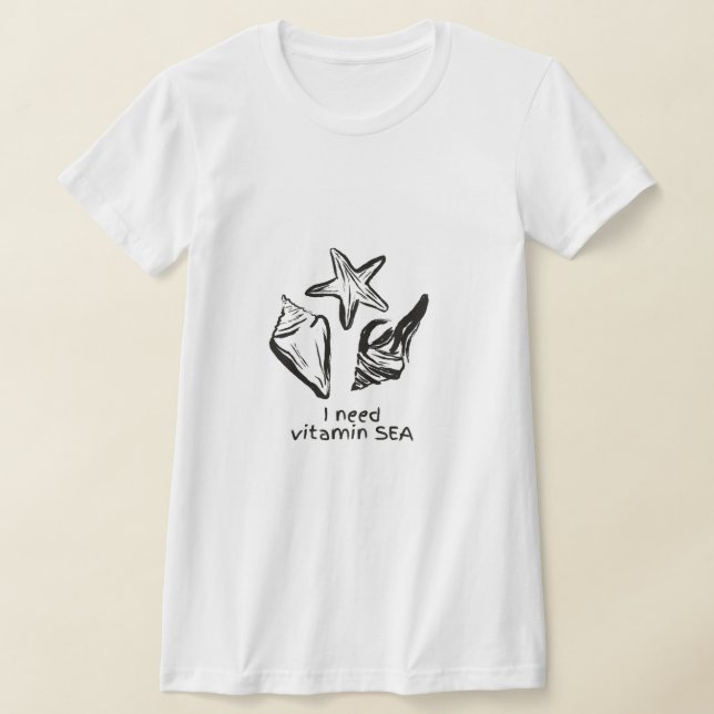 Camiseta de Citação de Praia  (Postura )