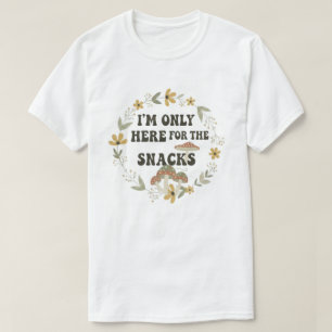 Camiseta de Citação Divertida de Comida com Coroa
