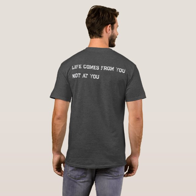 Camiseta de Citação Inspiradora com Impressão Mini (Parte Traseira Completa)