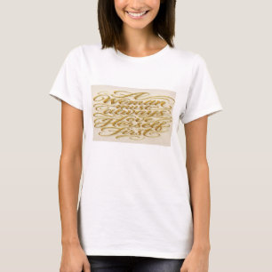 Camiseta de Citação Inspiradora para Mulheres