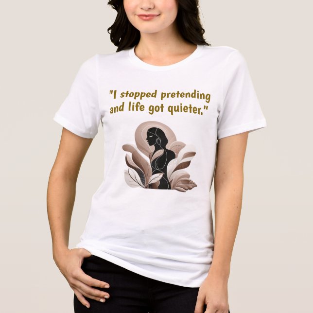 Camiseta de Citação Motivacional (Frente)