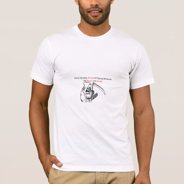 Camiseta de Citação Profunda do Grim Reaper (Frente)