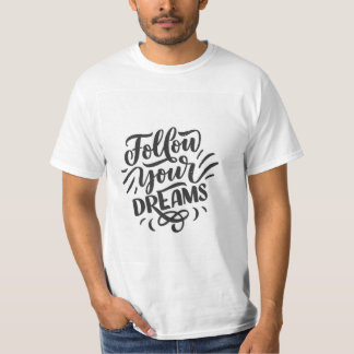 Camiseta de citações motivacionais