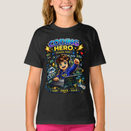 Camiseta de Codificação para Crianças | Herói STEM
