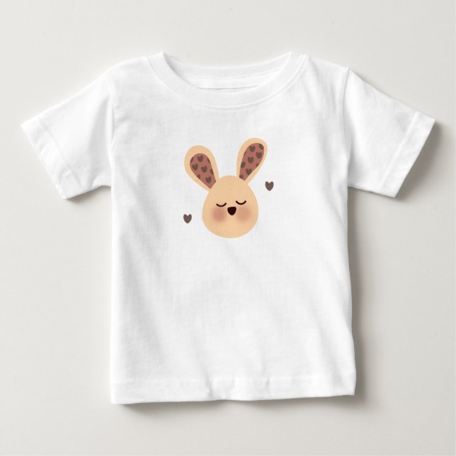 Camiseta de coelho dormindo fofo (Frente)