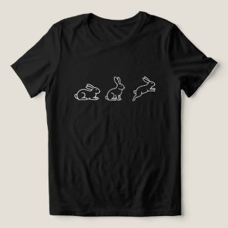 Camiseta de Coelho Fofo, Camisa de Coelho Minimali