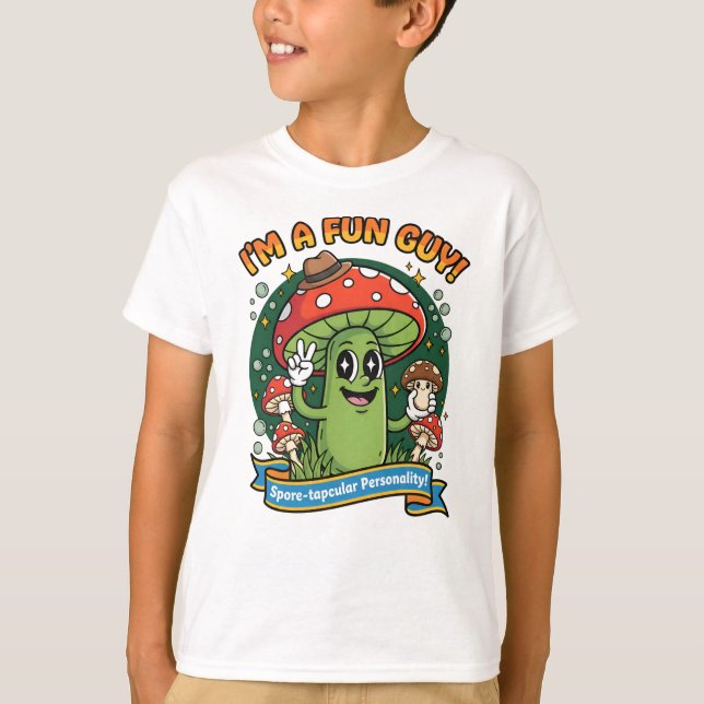 Camiseta de Cogumelo Pacífico – “Eu sou um Cara Di (Frente)