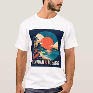 Camiseta de colagem contemporânea caribenha do Hai