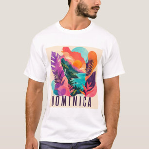 Camiseta de Colagem Contemporânea de Dominica