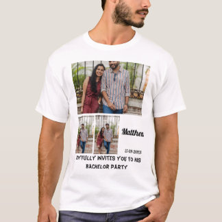 Camiseta de Colagem de Fotografias personalizada 3