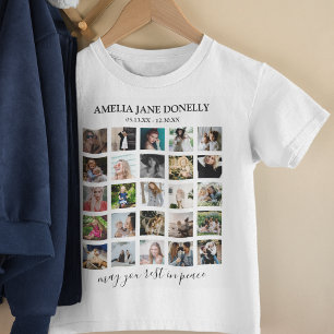 Camiseta de Colagem de Fotos Moderna para Crianças
