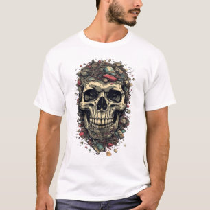 Camiseta de Cómic Retro Surrealista Caveira de Lix
