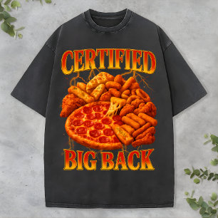 Camiseta de Comida de Pizza Divertida Estilo Rap B