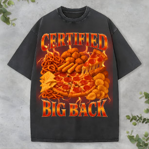 Camiseta de Comida de Pizza Divertida Estilo Rap B