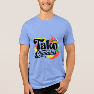 Camiseta de comida mexicana vibrante e divertida T