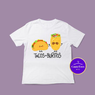 Camiseta de comida Tacos & Burritos