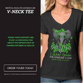 Camiseta de Conscientização da Saúde Mental