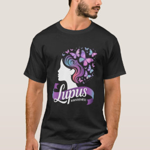 Camiseta de Conscientização do Lúpus Borboletas Ro